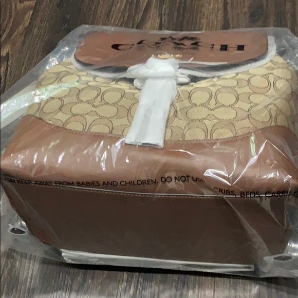 Elle Backpack Signature Jacquard Leather F73313 - Picture 5 of 6